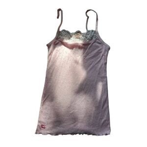 Baby Pink Y2K Cami Tank Top Small 2000s